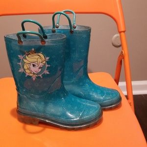 Light-Up Girls Frozen Rain Boots